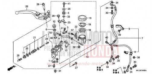 MAITRE-CYLINDRE FREIN AV. (CBR600RR) CBR600RR8 de 2008